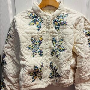 Floral Quilted Jacket Size L